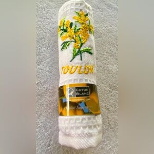 Coton Blanc Mimosa White Kitchen Towel